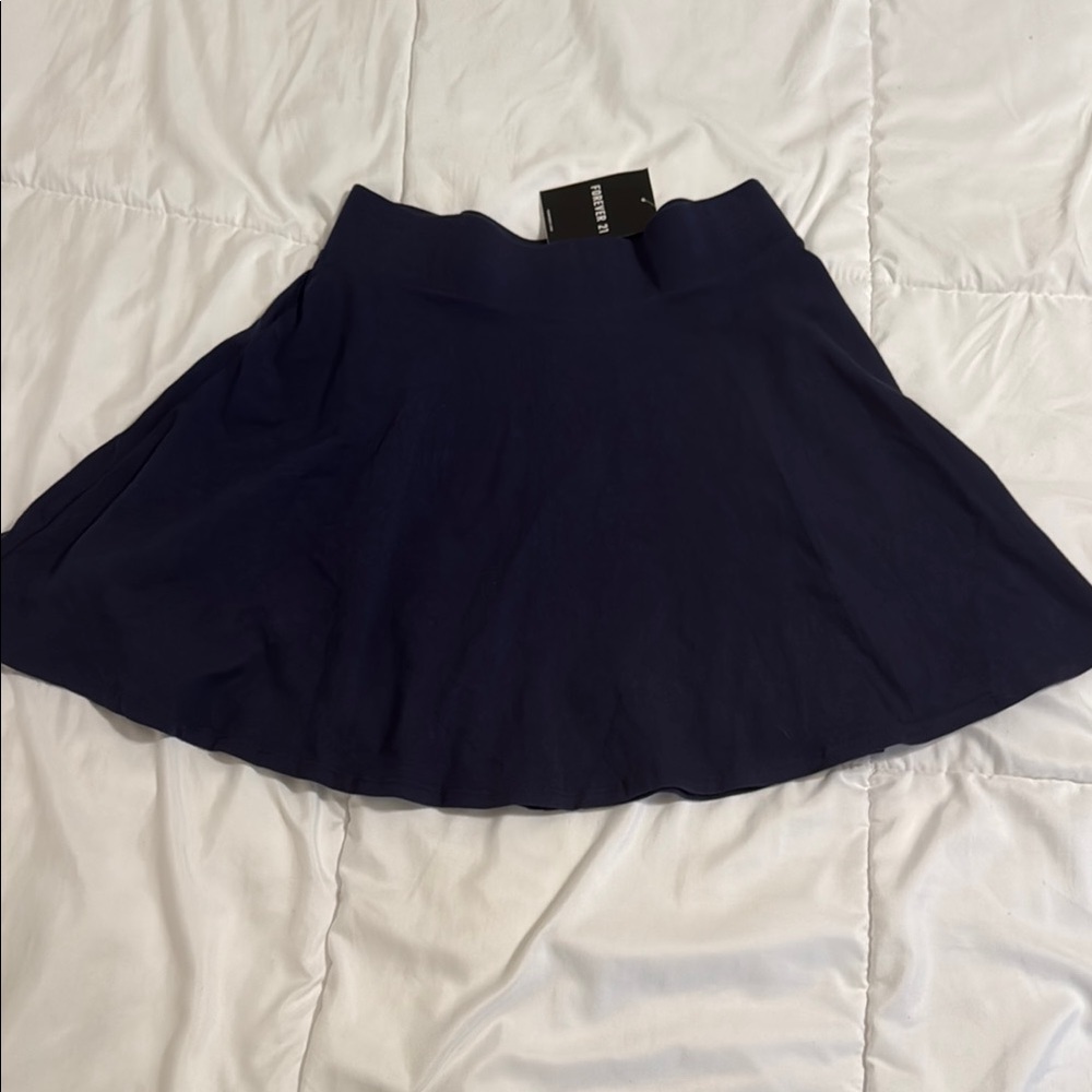 NWT Forever21 Navy Blue Skater Skirt